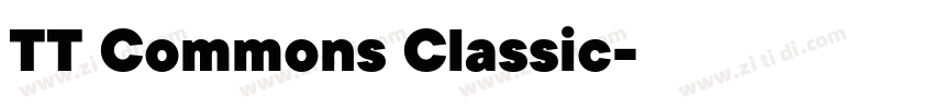 TT Commons Classic字体转换